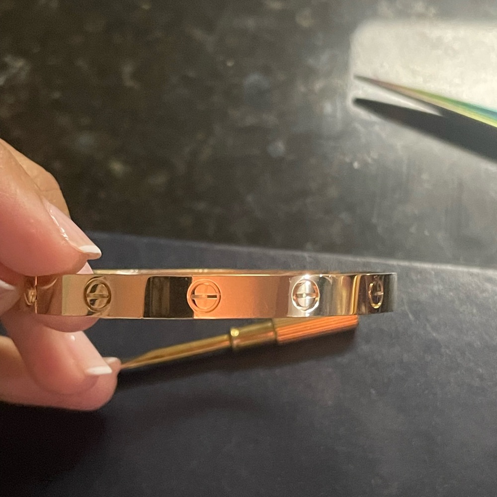18k yellow gold Cartier love bracelet